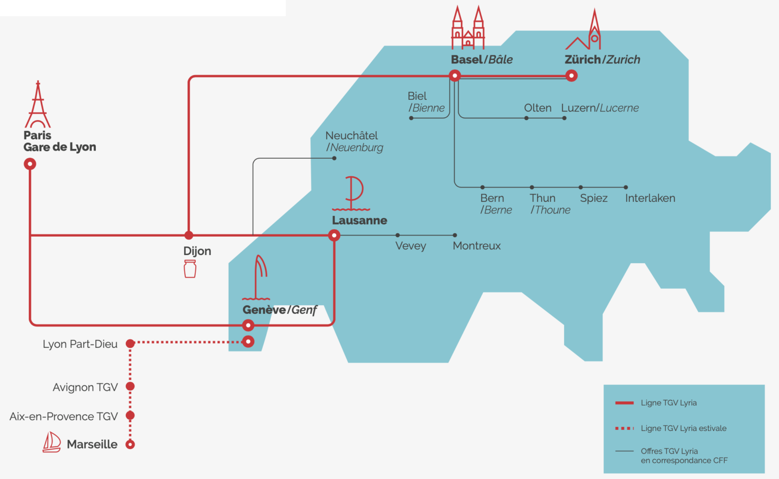 By train from France to Switzerland Switzerland Tourism